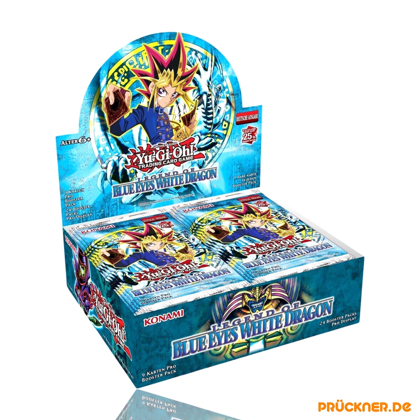 Yu-Gi-Oh! Blue Eyes White Dragon 25th Anniversary Edition Display (24 Booster) DE