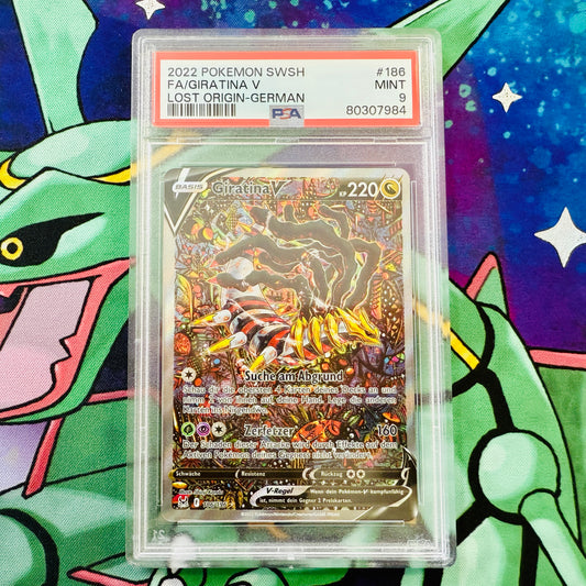 Pokémon Schwert & Schild Verlorener Ursprung Giratina V Einzelkarte – PSA 9 #DE